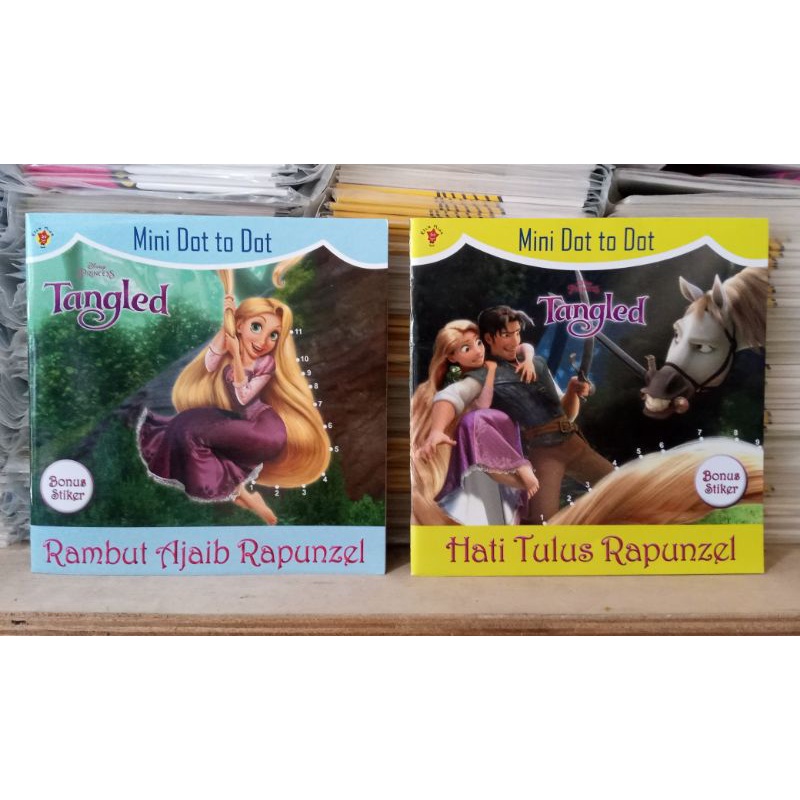 Paket 2 Buku Mini Dot To Dot : Tangled Original