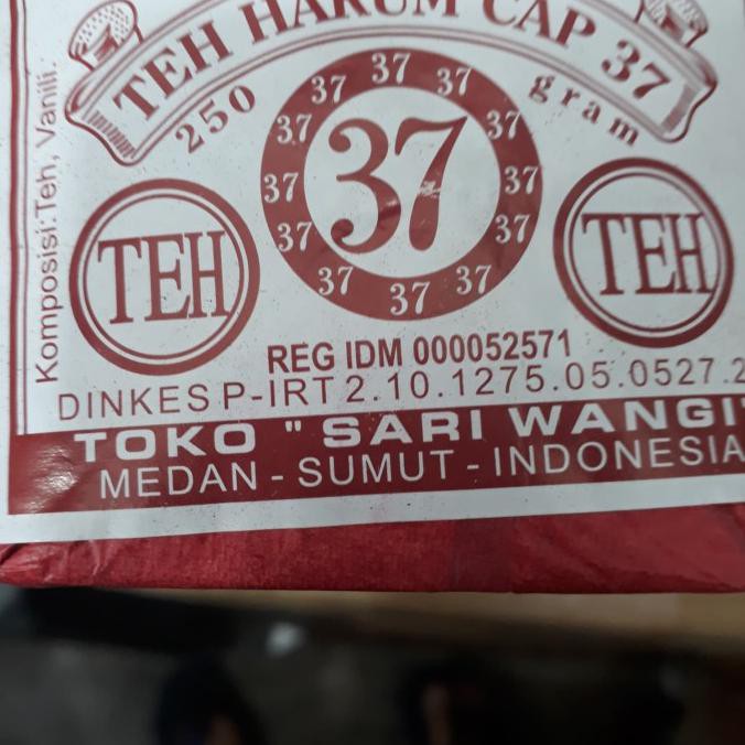 

Teh-Bubuk- Teh Harum Cap 37 250gram -Dijamin-Halal.