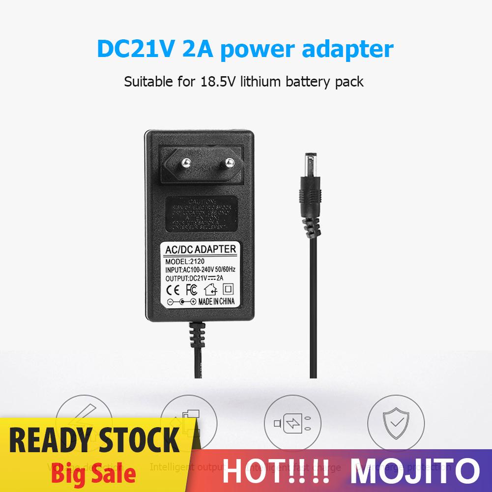 Power Adapter Charger Baterai Lithium 21v 2a 18650 Dc5.5Mm