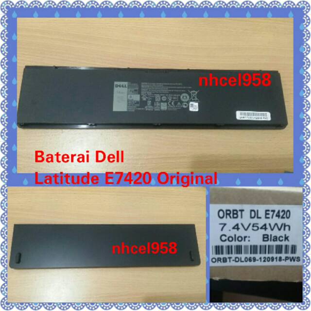 ✅Baterai Dell Latitude E7420 Original