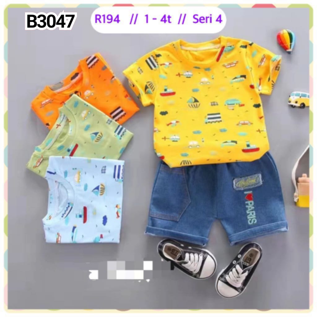 SETELAN KAOS BAJU ANAK IMPORT B1047