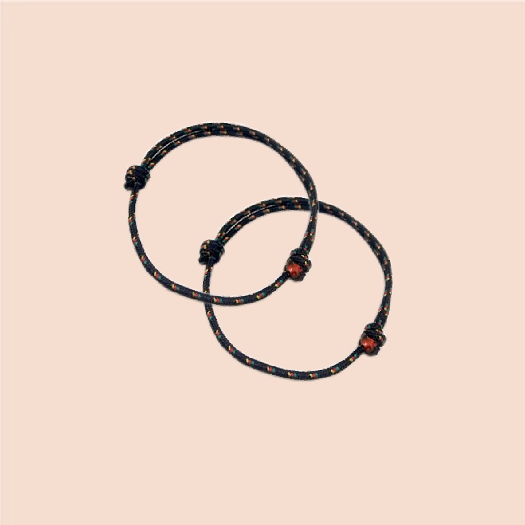 Gelang tangan tali hitam/Gelang couple/Gelang persahabatan