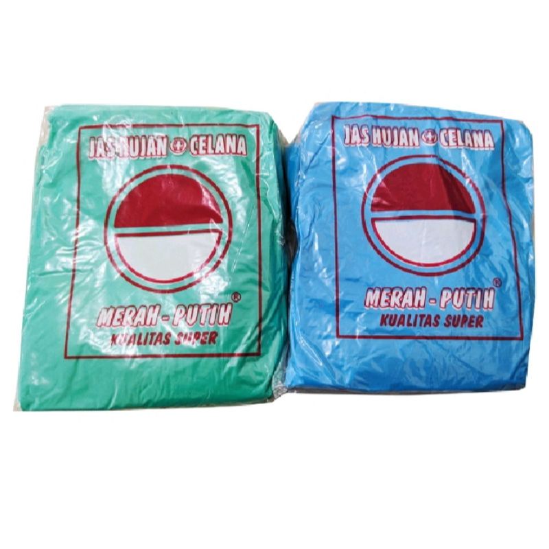 Jas hujan Plastik Setelan / Jas hujan + Celana