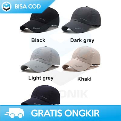 TOPI BASEBALL POLOS DISTRO PRIA WANITA BAHAN RAFEL KAIRUI MZ237 HITAM