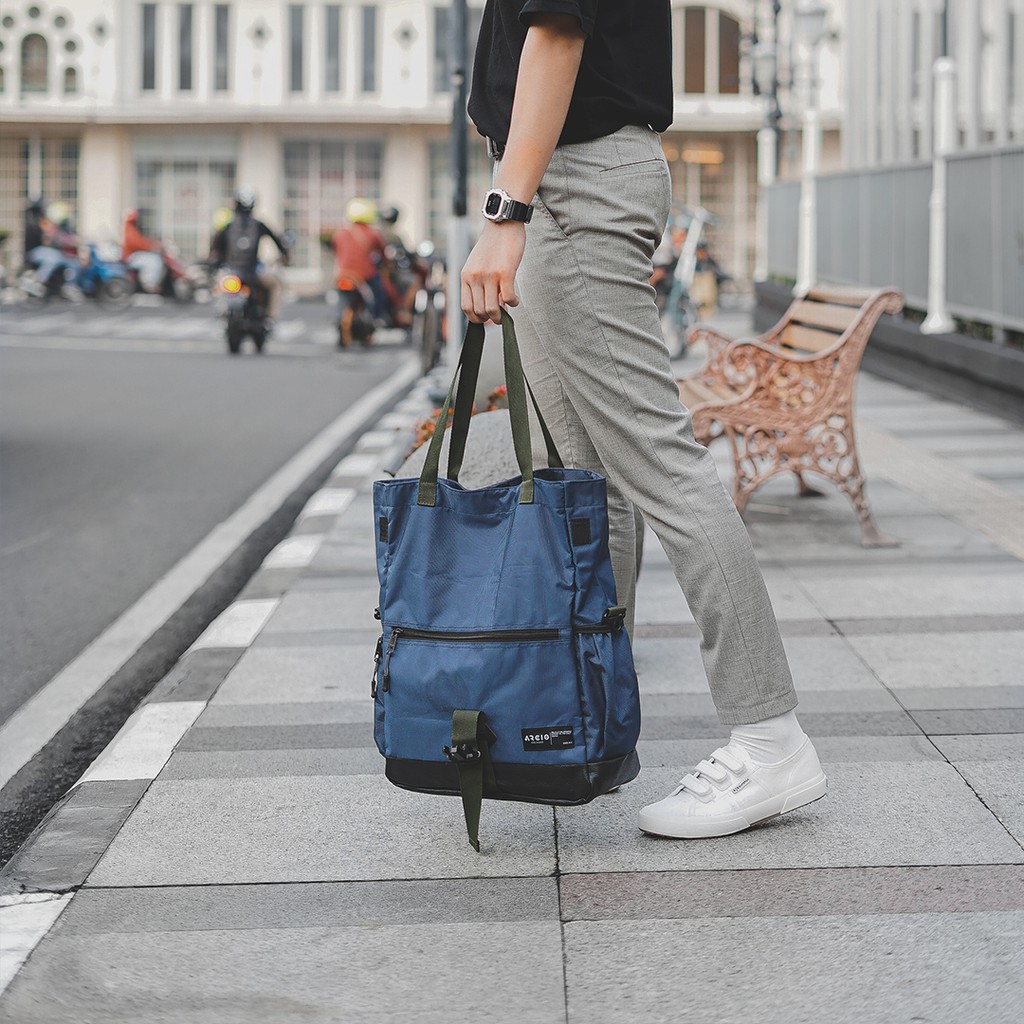 KANO NAVY |ManNeedMe x ARCIO| Tas Selempang Pria Multifungsi Tas Jinjing Tote Sling Bag ORIGINAL