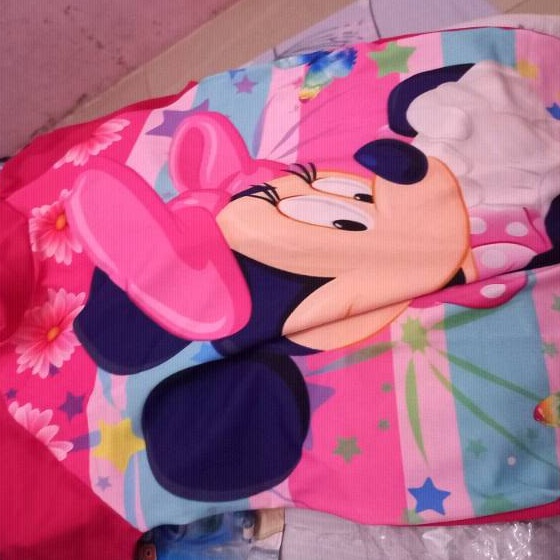 Mickey Miki Minnie Mouse Baju Renang Anak Perempuan Cewe Cewek 1 2 3 4 Tahun