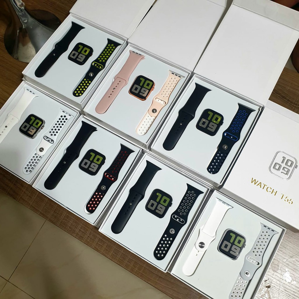 Smart Watch T55 Include 2 Strap Replacement Konektifitas Bluetooth Dengan Berbagai Fungsi (COD)