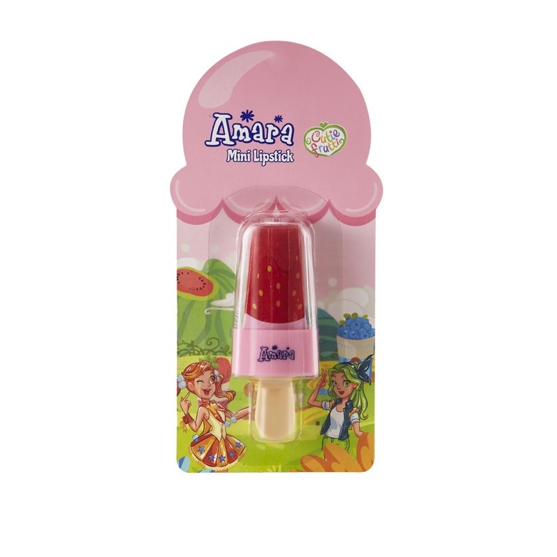 Amara Mini Lipstik Anak Strawberry Avocado Orange Pink Makeup Anak Cewek Edukasi Aman