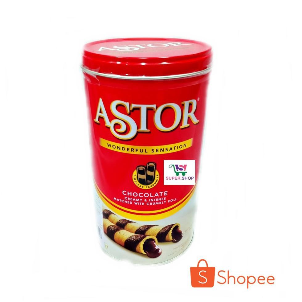 

Lg!I Promo.Astor Double Chocolate Wafer Roll Stick Kaleng 330 Gram Kue Lebaran KodheT42