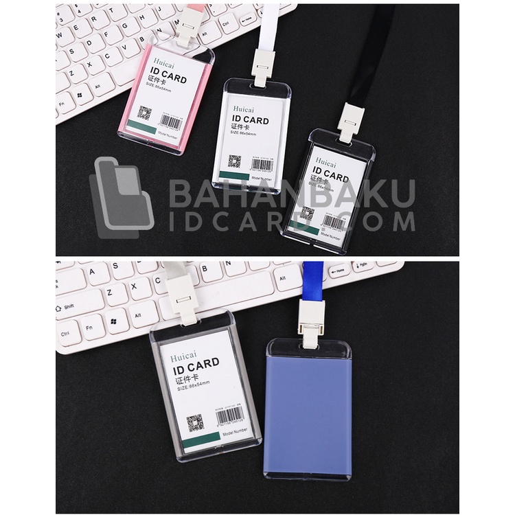 id card holder AKRILIK warna tempat idcard wadah kartu akrilik warna warni