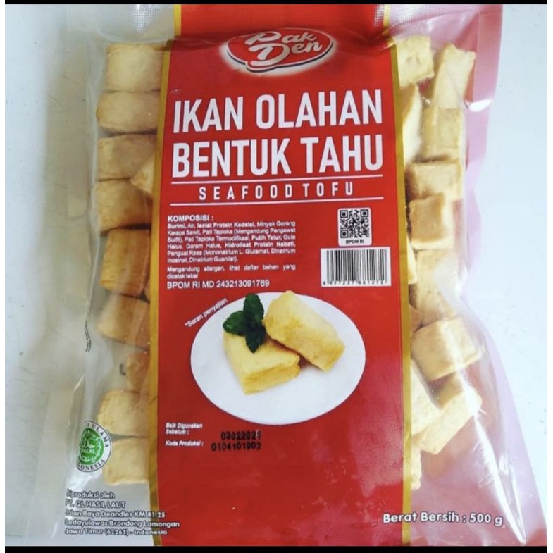 

PakDen Fishtofu 500gr