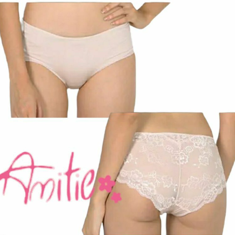 Panty Amitie lace XA060 color soft pink
