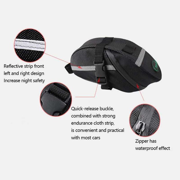 Tas Sepeda bawah Sadel Jok bicycle saddle bag Waterproof anti air