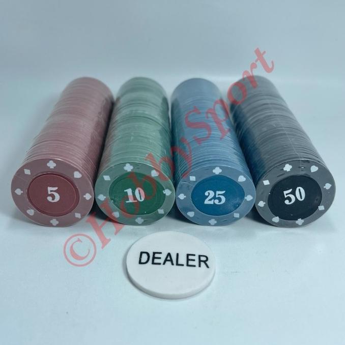 Koin Poker Chips Set / Best Quality Impor Mainan Chip isi 200 Bagus