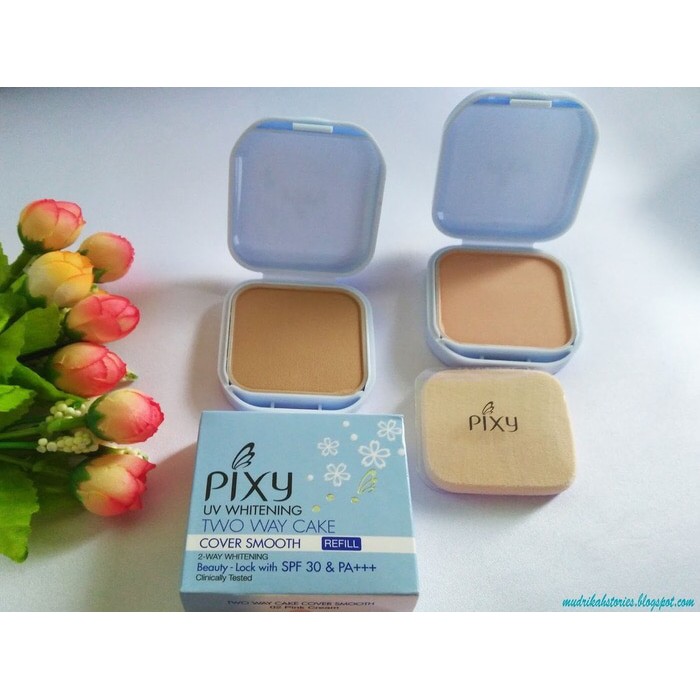 REFILL Pixy UV Whitening Two Way Cake Cover Smooth Refil 12.2gr