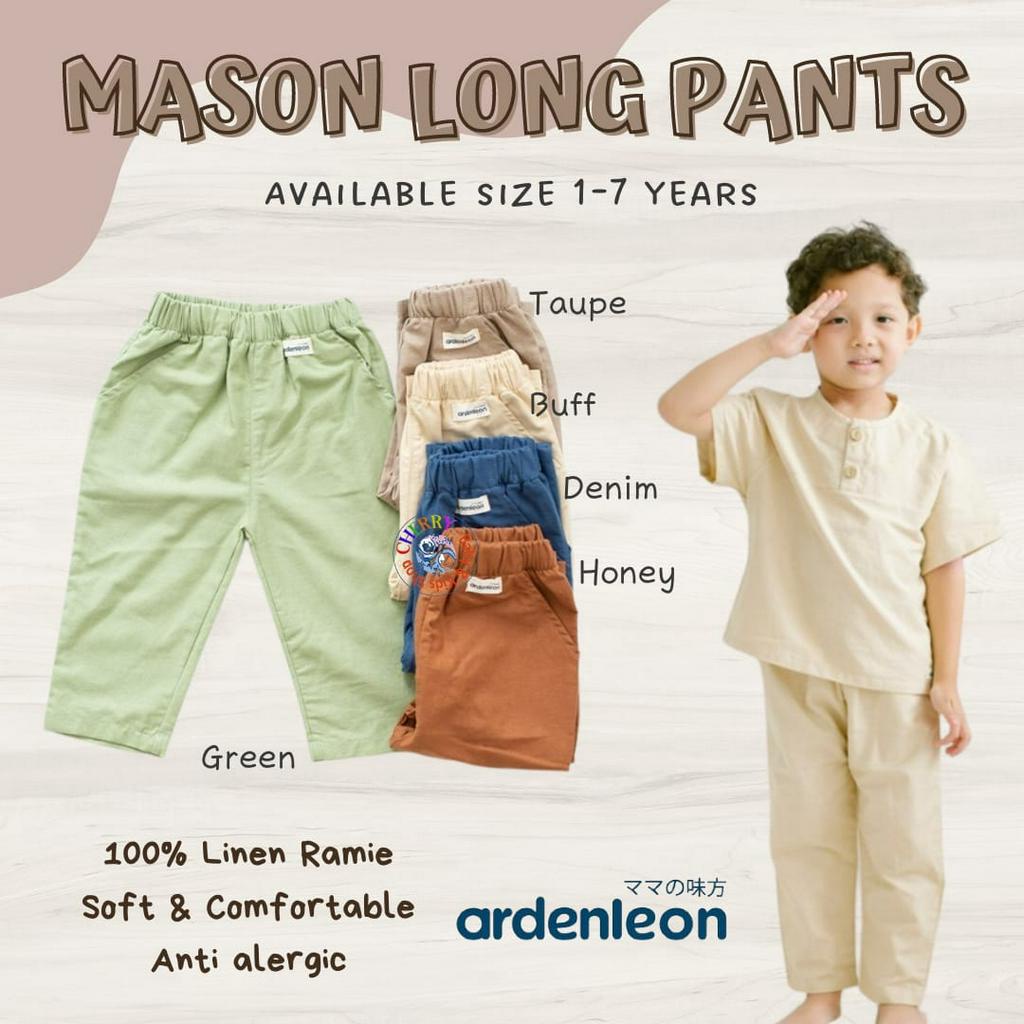 Ardenleon Mason Long Pants 1-7 Tahun Celana Panjang Anak Unisex Chic Series CBKS