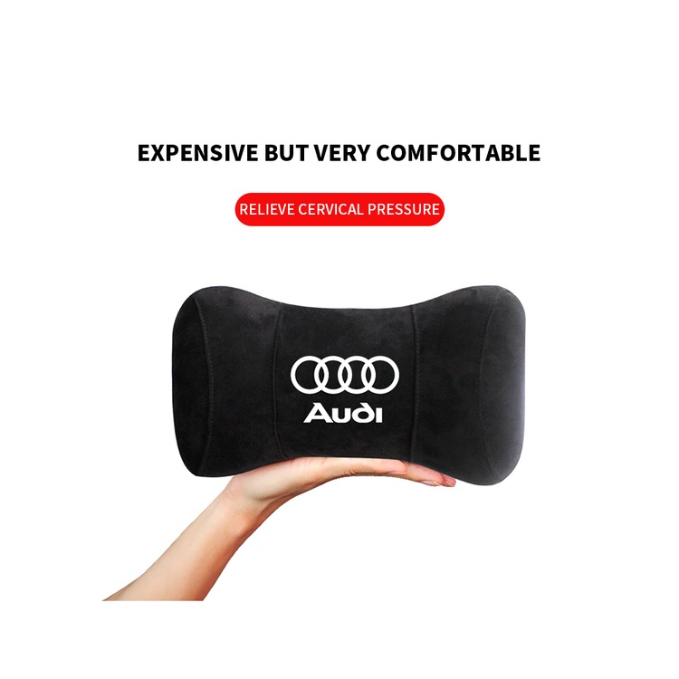 G-club Bantal Leher Bahan Kulit Rusa Untuk Audi A3 A4 Q3 Q5