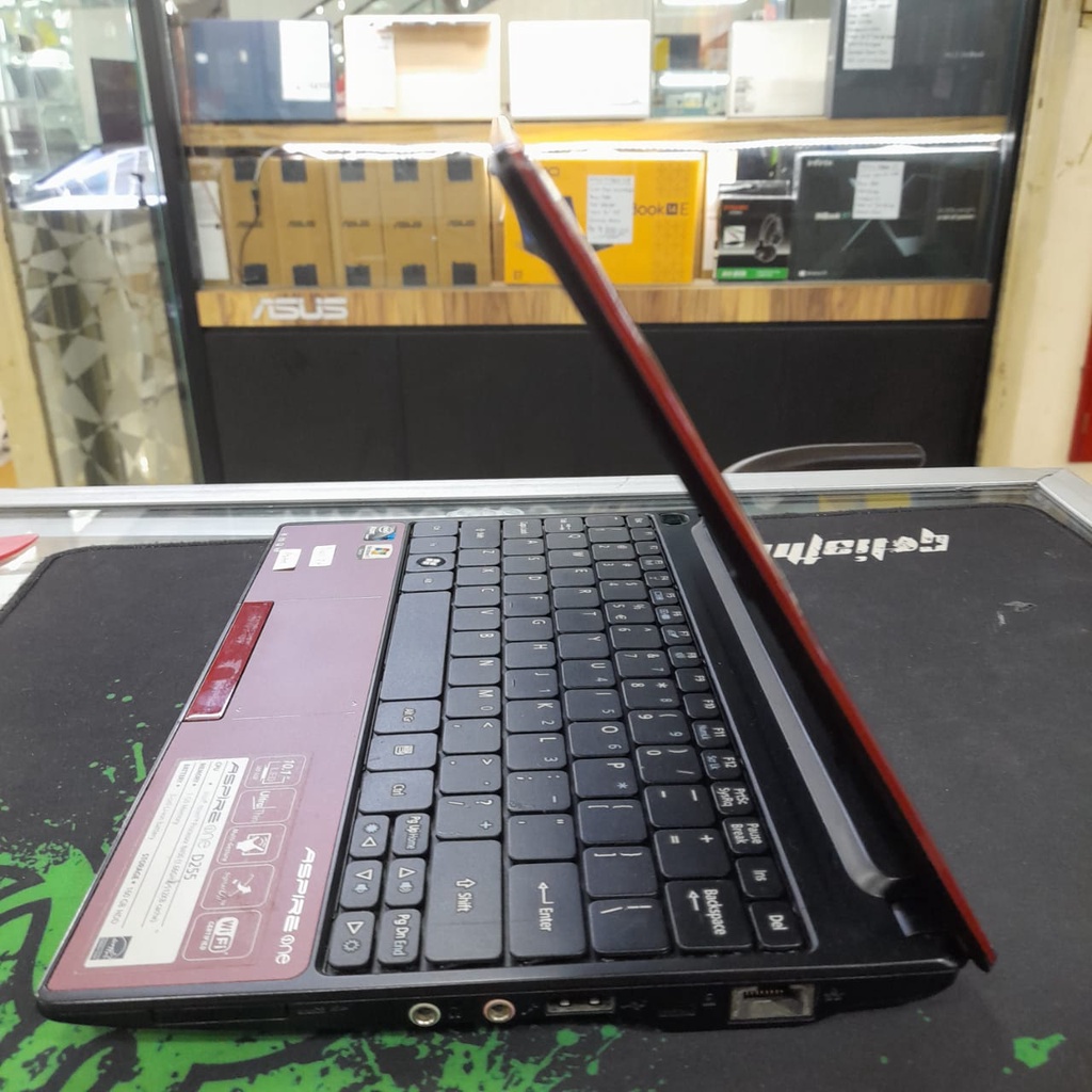 LAPTOP LEPTOP NOTEBOOK SEKEN SECOND BEKAS Acer aspire one D255 HDD 160gb INTEL ATOM MURAH BERKUALITAS ORIGINAL