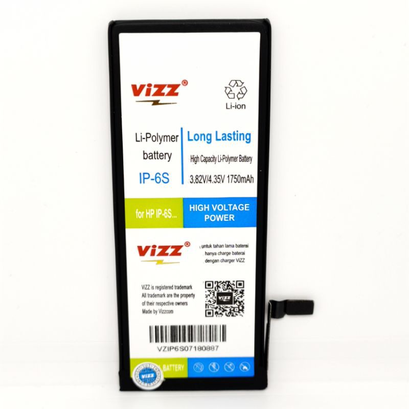 Baterai Batre Vizz Iph 6S Original Vizz