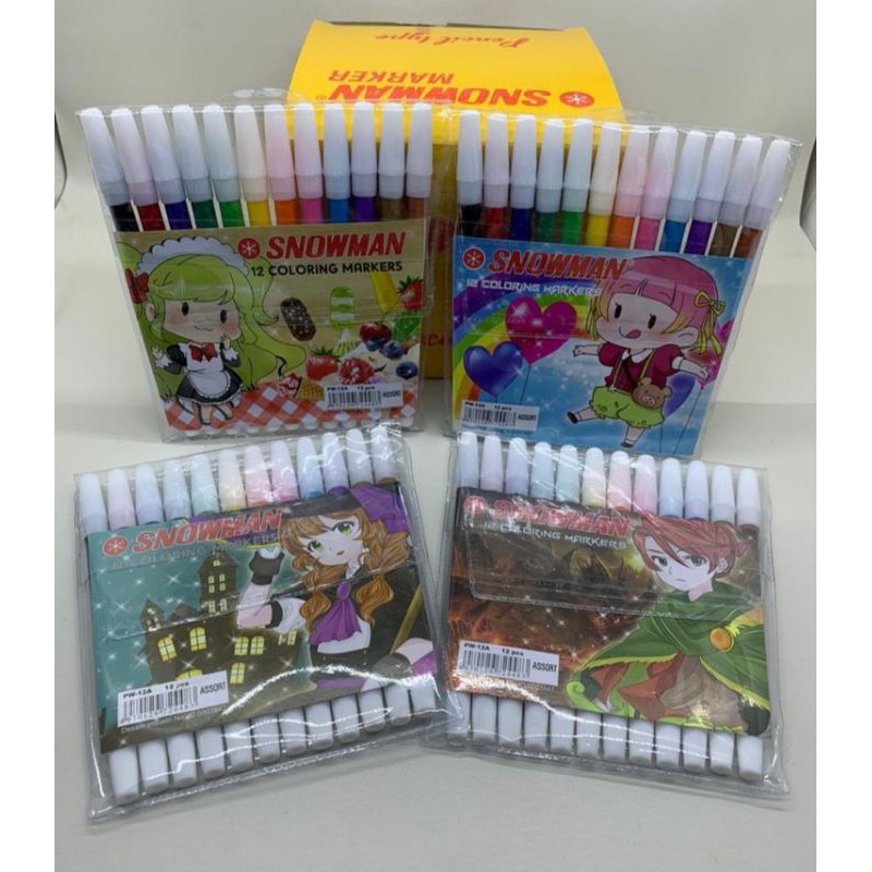 

SPIDOL SNOWMAN MARKER 12 WARNA