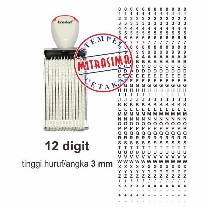 

Stempel Huruf Dan Angka Merk Trodat (Trade Mark) Buatan Austria
