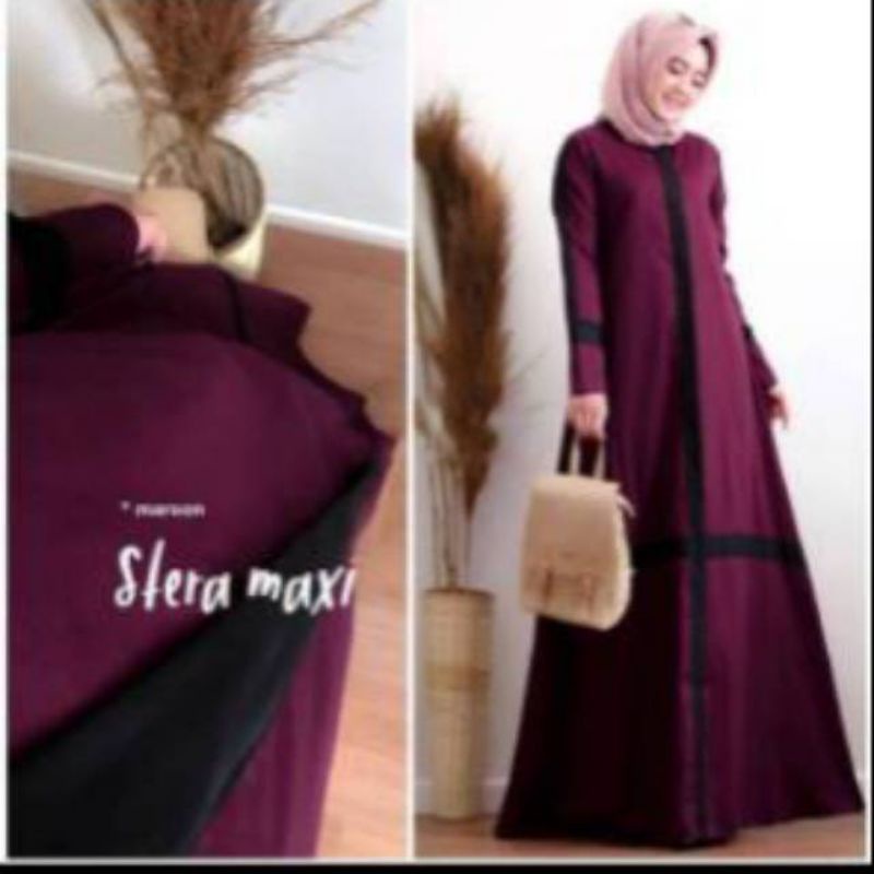 Stera maxi dress fashion muslim remaja wanita