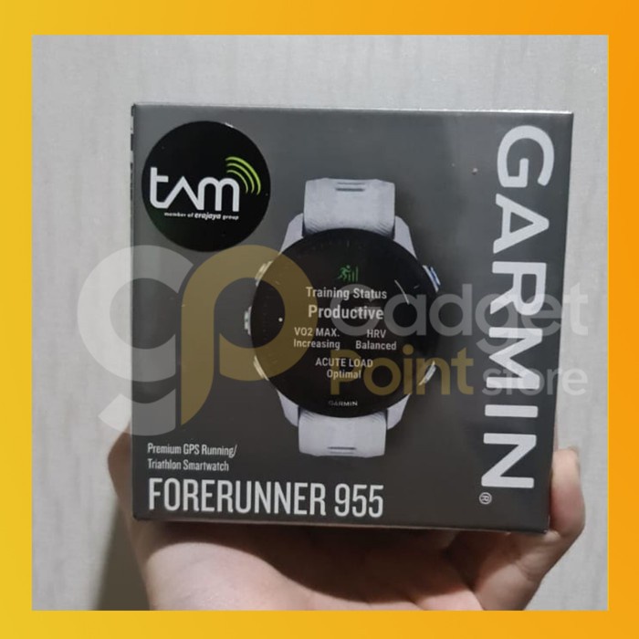 Garmin Forerunner 955 Non solar White FR955 White - Garansi Resmi TAM