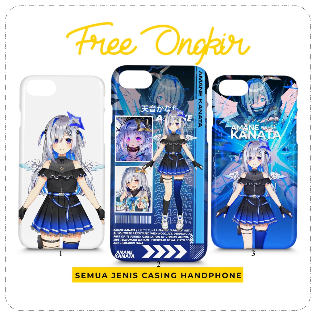 Case Hololive Amane Kanata Custom Casing HP All Type