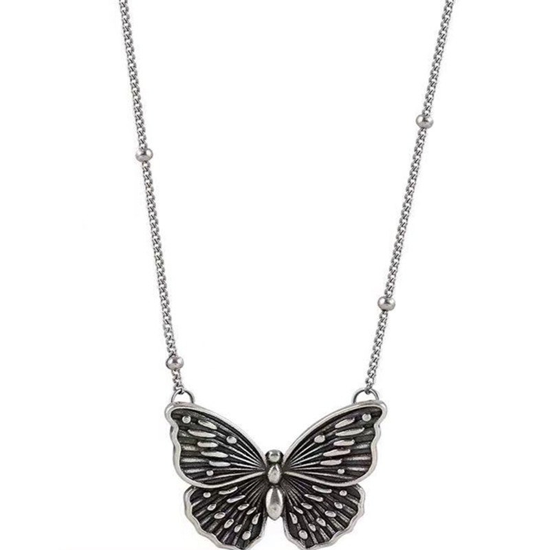 Butterfly Kalung Desain Kupu-Kupu Gaya Retro Hip-hop