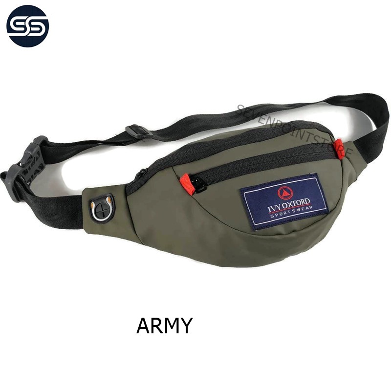 TAS SELEMPANG PRIA - ANTI AIR  TAS PRIA DISTRO SLINGBAG PRIA MURAH WAIST BAG OUTDOOR PRIA/WANITA