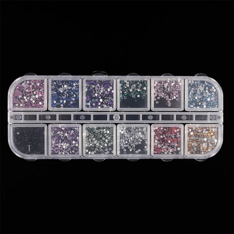 

Rhinestone Gems 2mm Box 12 Warna warni