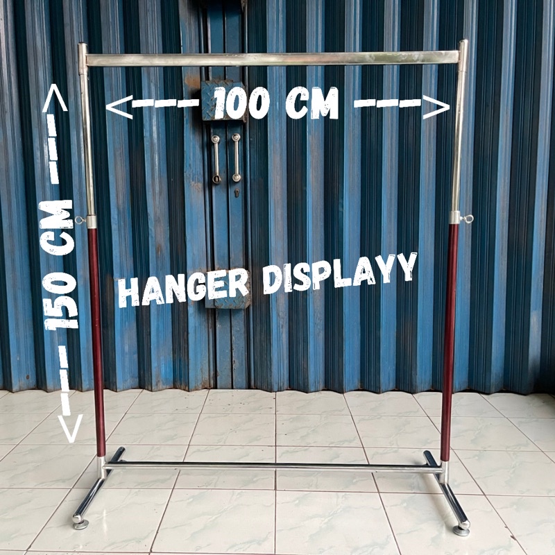 Hanger Gantungan Baju Palang Kotak 1 M ( 100 CM)