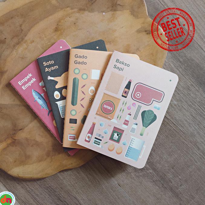 

Buku Catatan Kecil Indonesian Food Series Plain Pocket Notes Unik