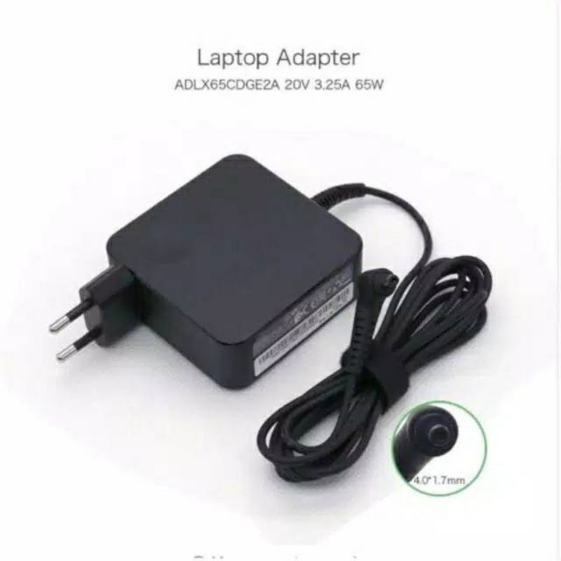 Charger Casan Adaptor Laptop Lenovo Ideapad 300 100 100-14 20V 3.25A 4.0*1.7