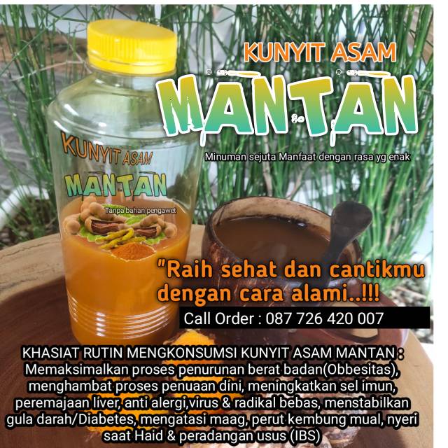 

Kunyit asam mantan/minuman kesehatan/minuman pelangsing badan