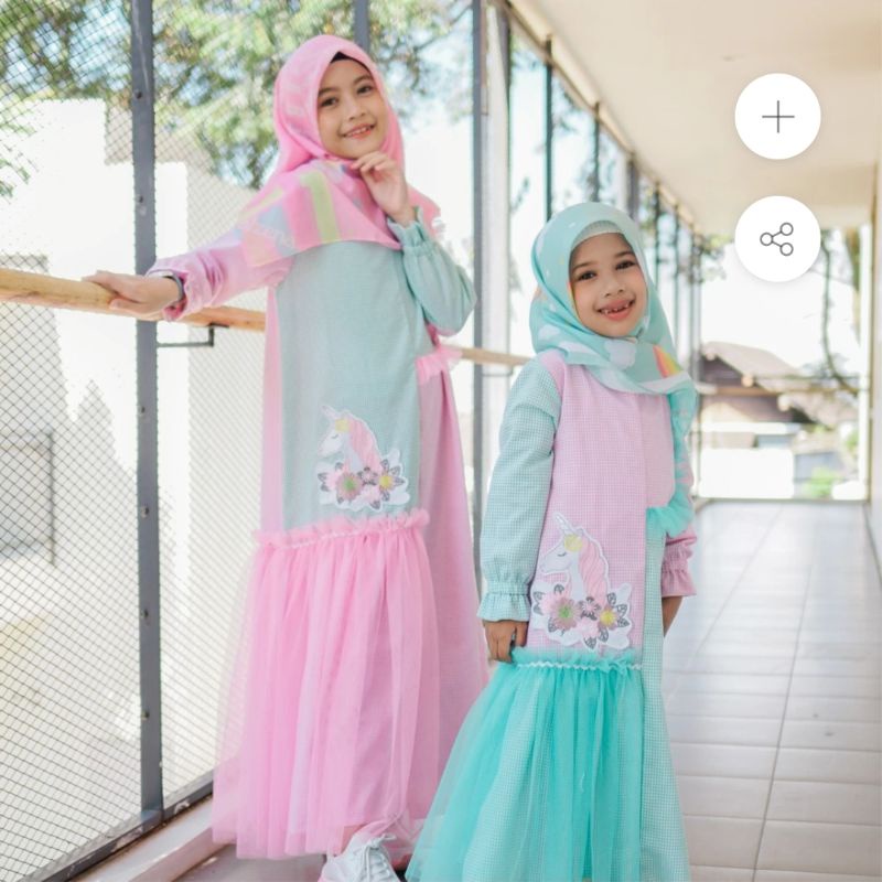 ALZENA // Gamis Anak Lylia Square by Alzena