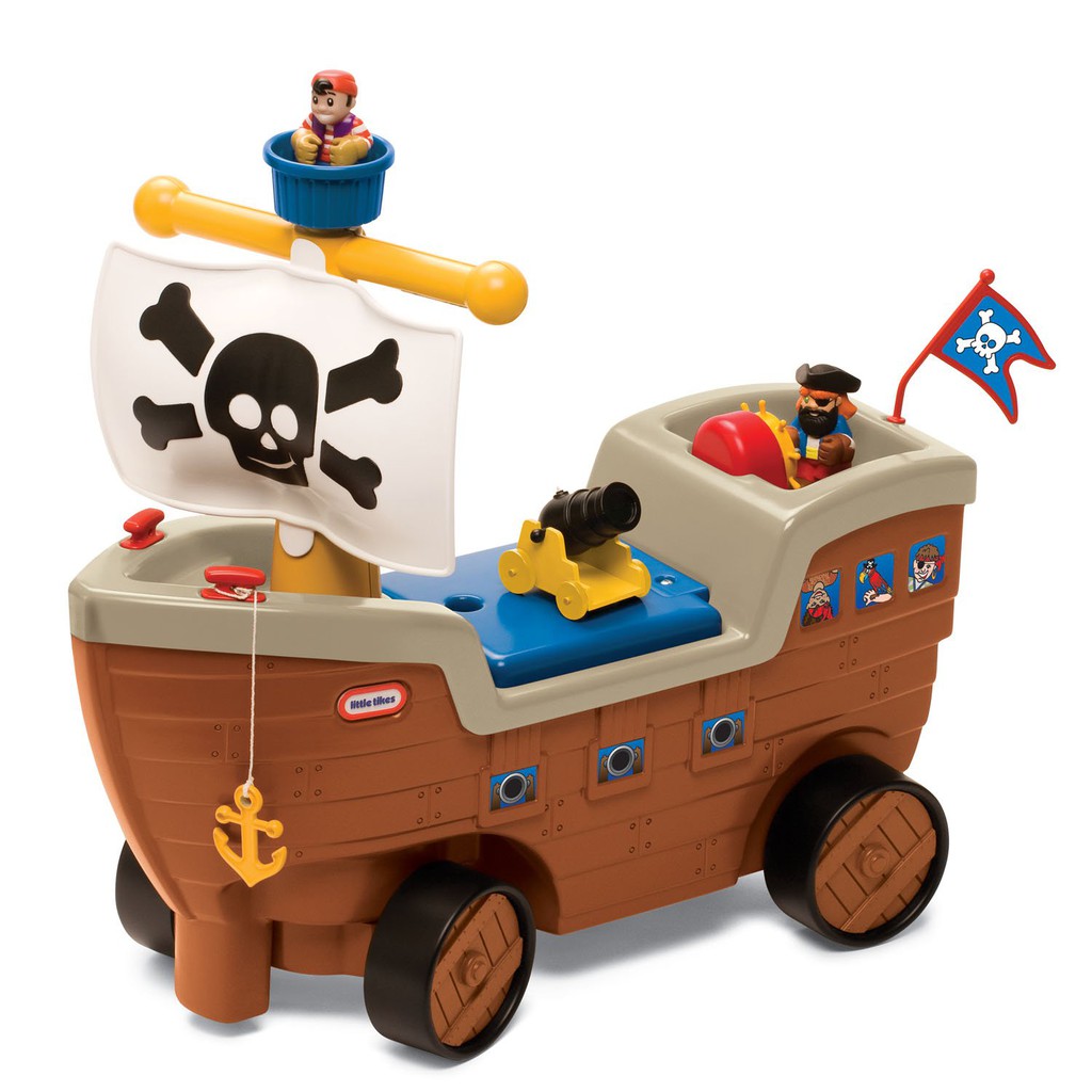 Little Tikes Scoot and Push Pirate Ship