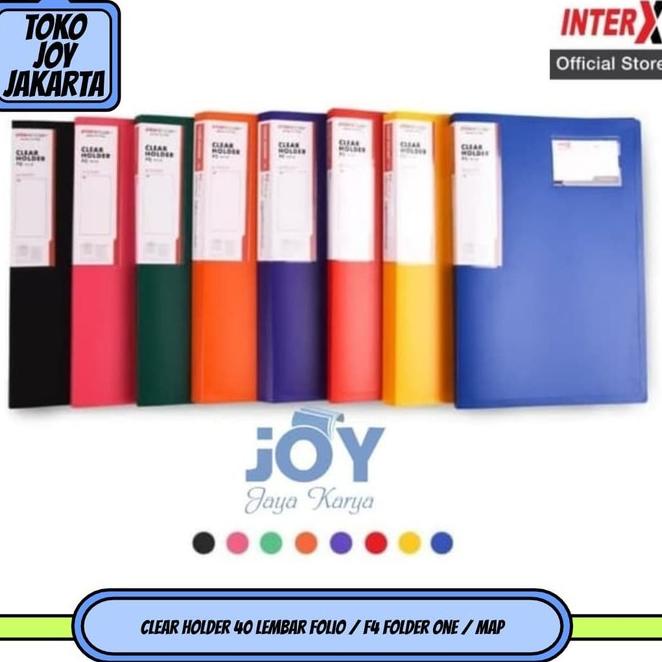 

(Z2T9).. Clear Holder 40 lembar Folio / F4 Folder One / Map //Stok@banyak