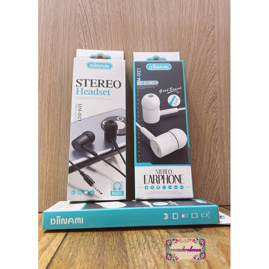 Headset Headsfree Hf earphone Extra BAss d21 All tipe Hp SB981