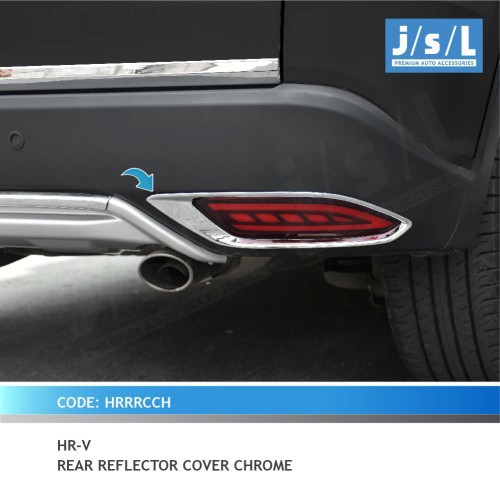 HRV Aksesoris JSL Cover Lampu Reflektor Belakang Rear Reflector Cover Chrome