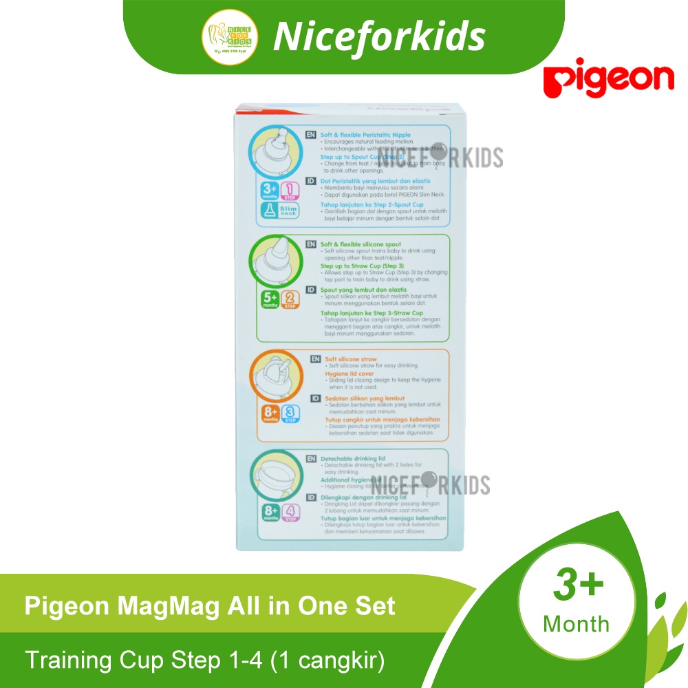 Pigeon Mag Mag Training Cup Isi 1 Cangkir Botol Minum Anak Bayi