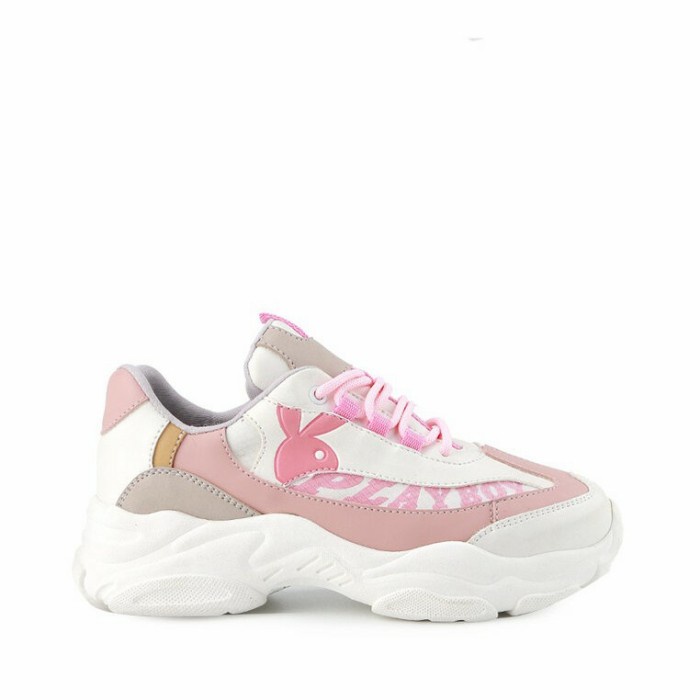 PLAYBOY - SEPATU SNEAKER WANITA ORIGINAL- LEONNA - Pink