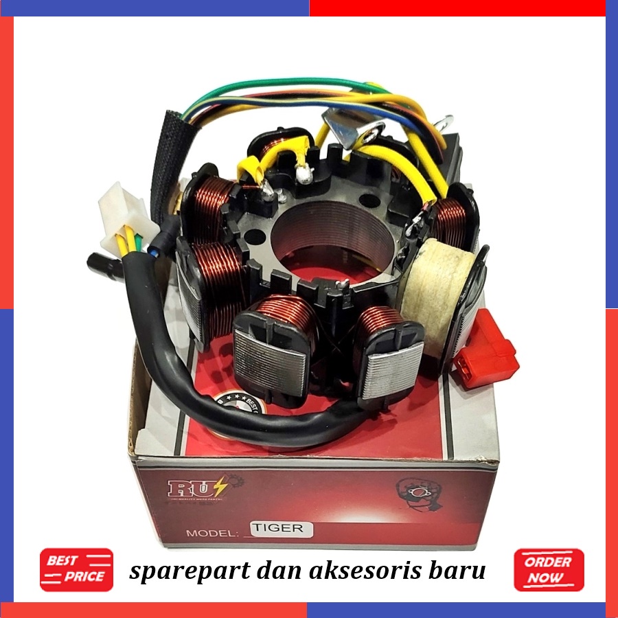SPUL TIGER SPAREPART KELISTRIKAN MOTOR RUI