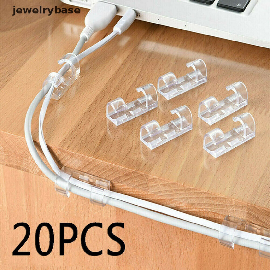 (jewelrybase) 20pcs Klip Gesper Penjepit Kabel