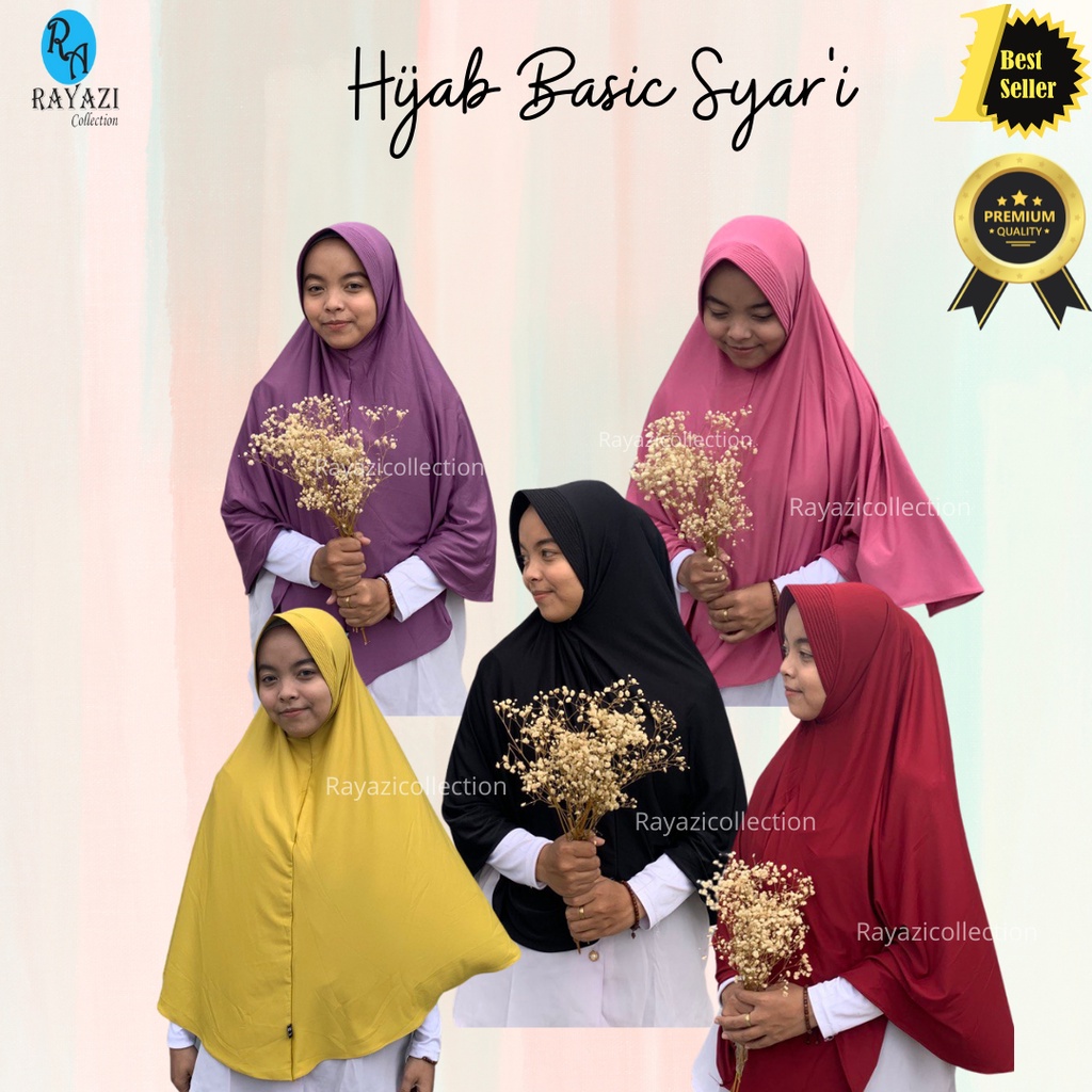 HIJAB SYAR'I JUMBO / BERGO PET JUMBO BAHAN JERSEY SPANDEK