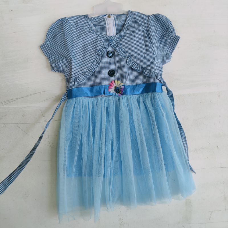 Dress anak 1 2 2,5 tahun rompi tutu gaun anak cewek baju anak perempuan ( dress rompitutu )