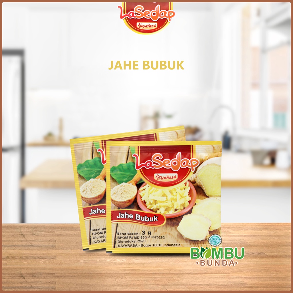 

Jahe bubuk _ Lasedap 1 renceng / 12 sachet