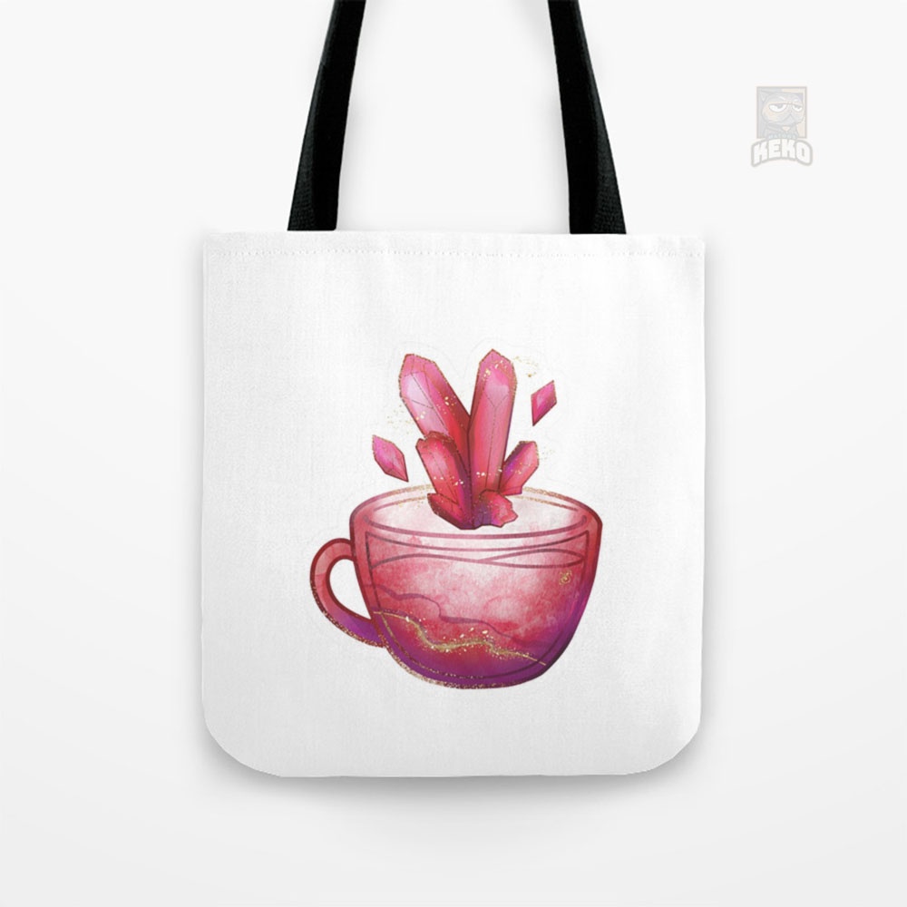 Tote Bag Kanvas hstone Teacup | July Ruby