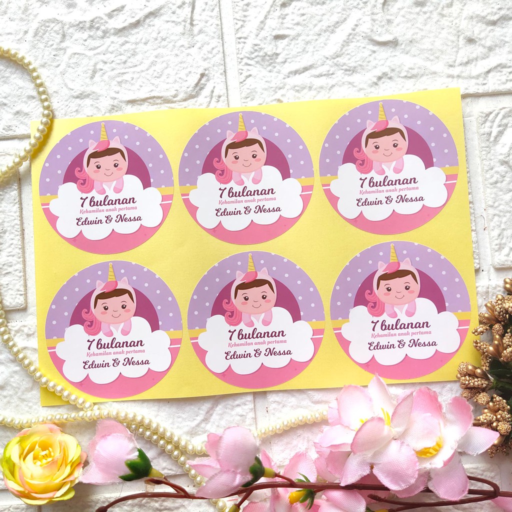 

STIKER / STICKER LABEL KEMASAN / LABEL PACKAGING / BABY / BAYI CUTING MURAH SB-B01 - SB-B08