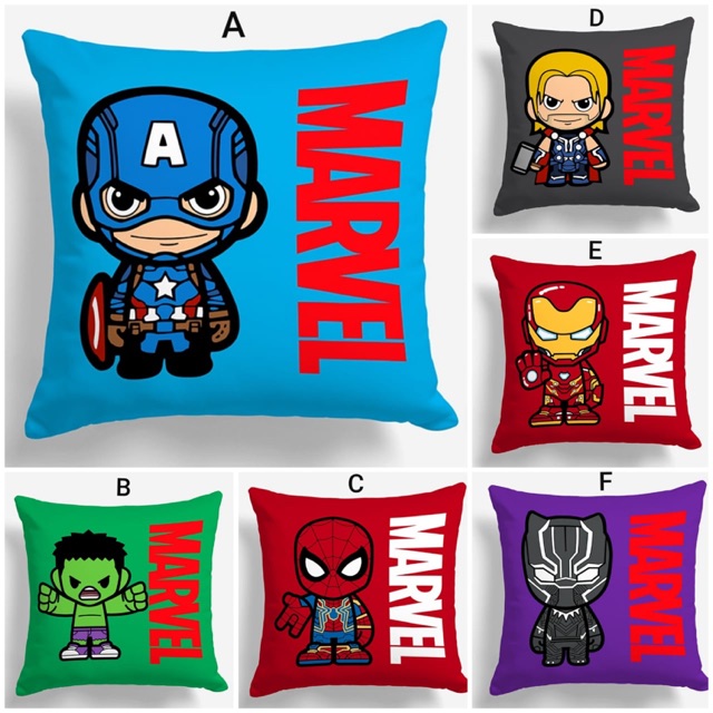 Bantal Sofa Marvel / Avangers 40x40 cm Cushion Pillow Superhero